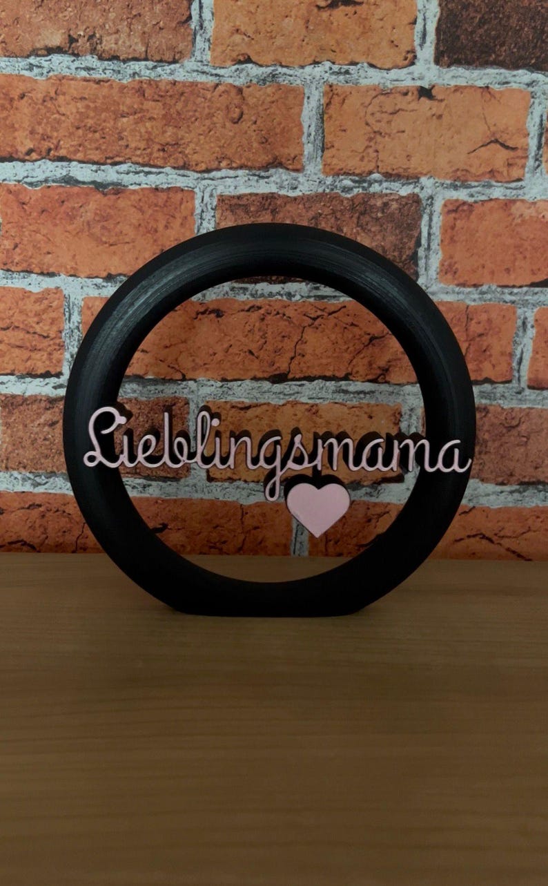 Deko-Ring "Lieblingsmama" in Wunschfarbe