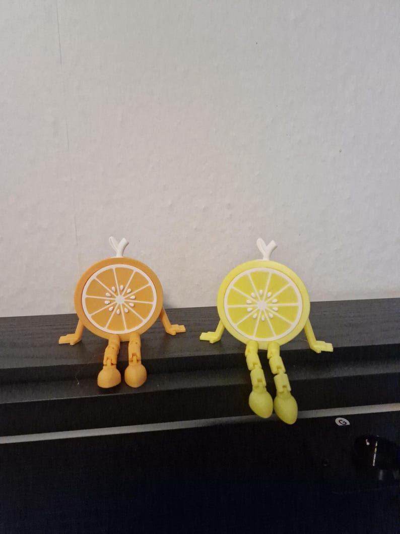 Lustiges Deko-Set: Orange und Zitrone mi…