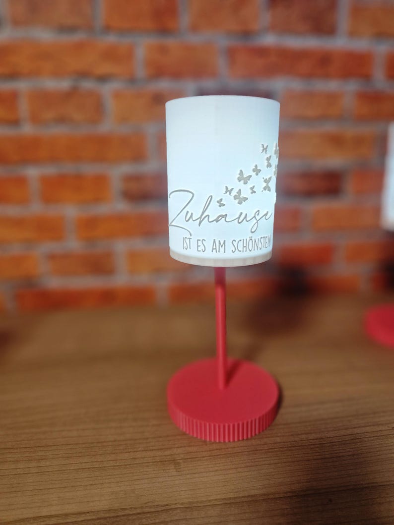 3D-Druck LED Deko-Leuchte „Zuhause ist e…