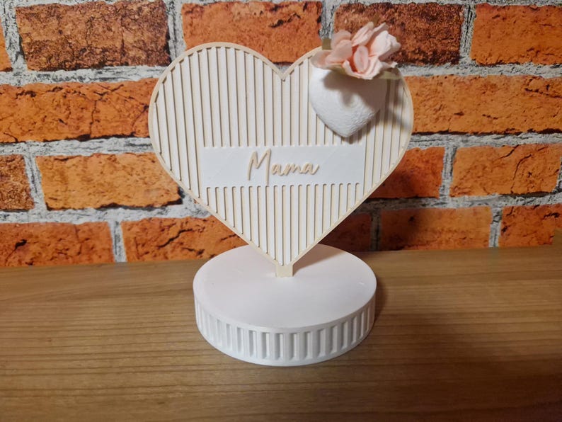 3D-Druck Herz-Aufsteller „Mama“